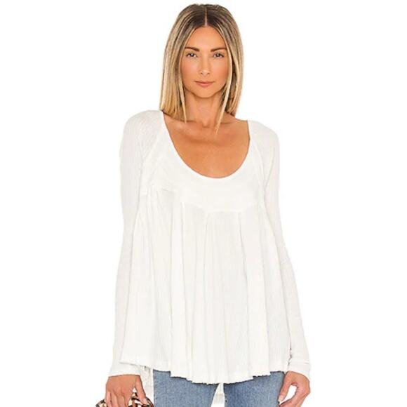 Free People It’s Always You Long Sleeve Oversized Top size XS - Picture 1 of 10